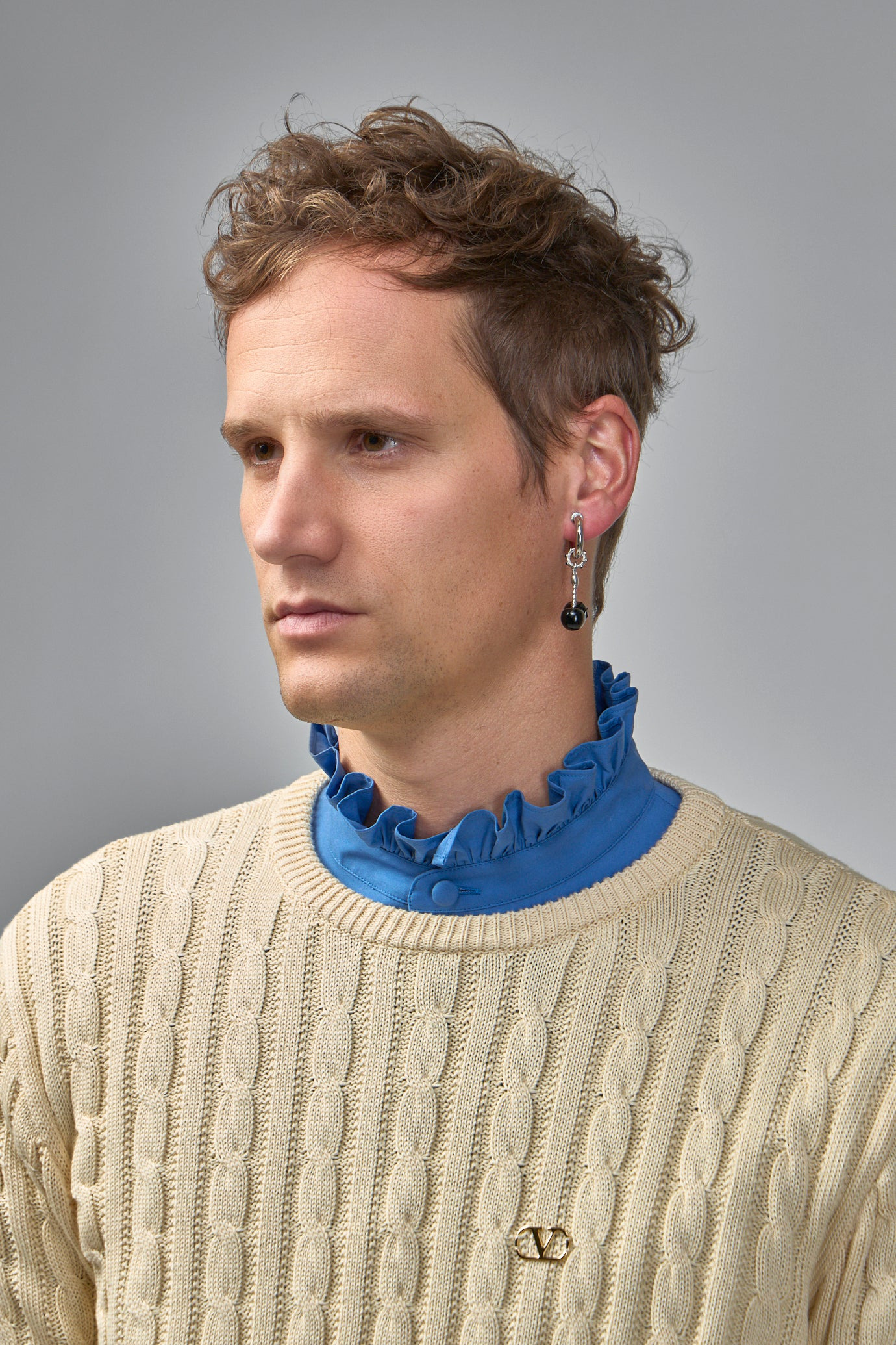 VLogo Signature Mono Earring - 4
