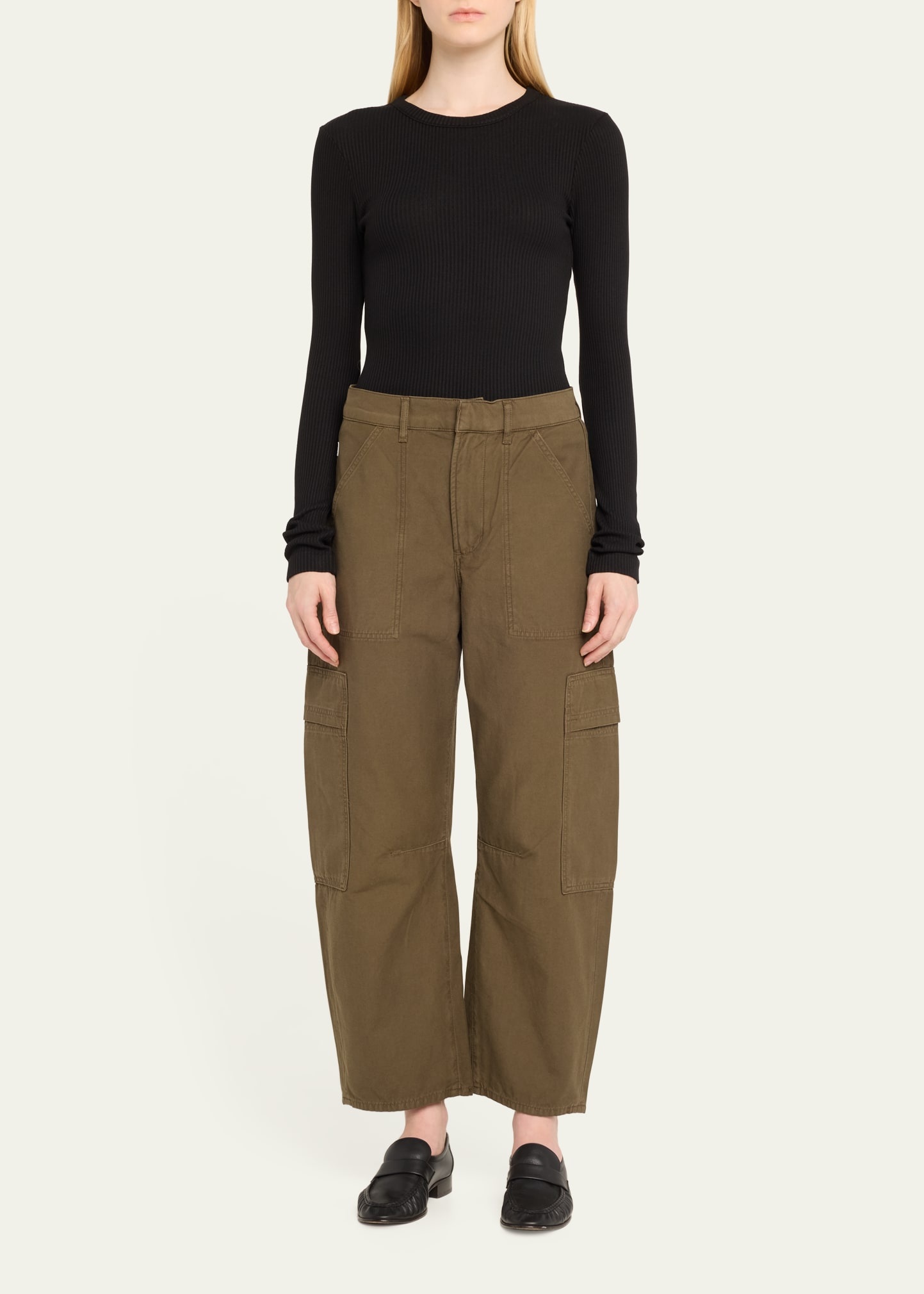 Marcelle Straight Twill Cargo Pants - 2