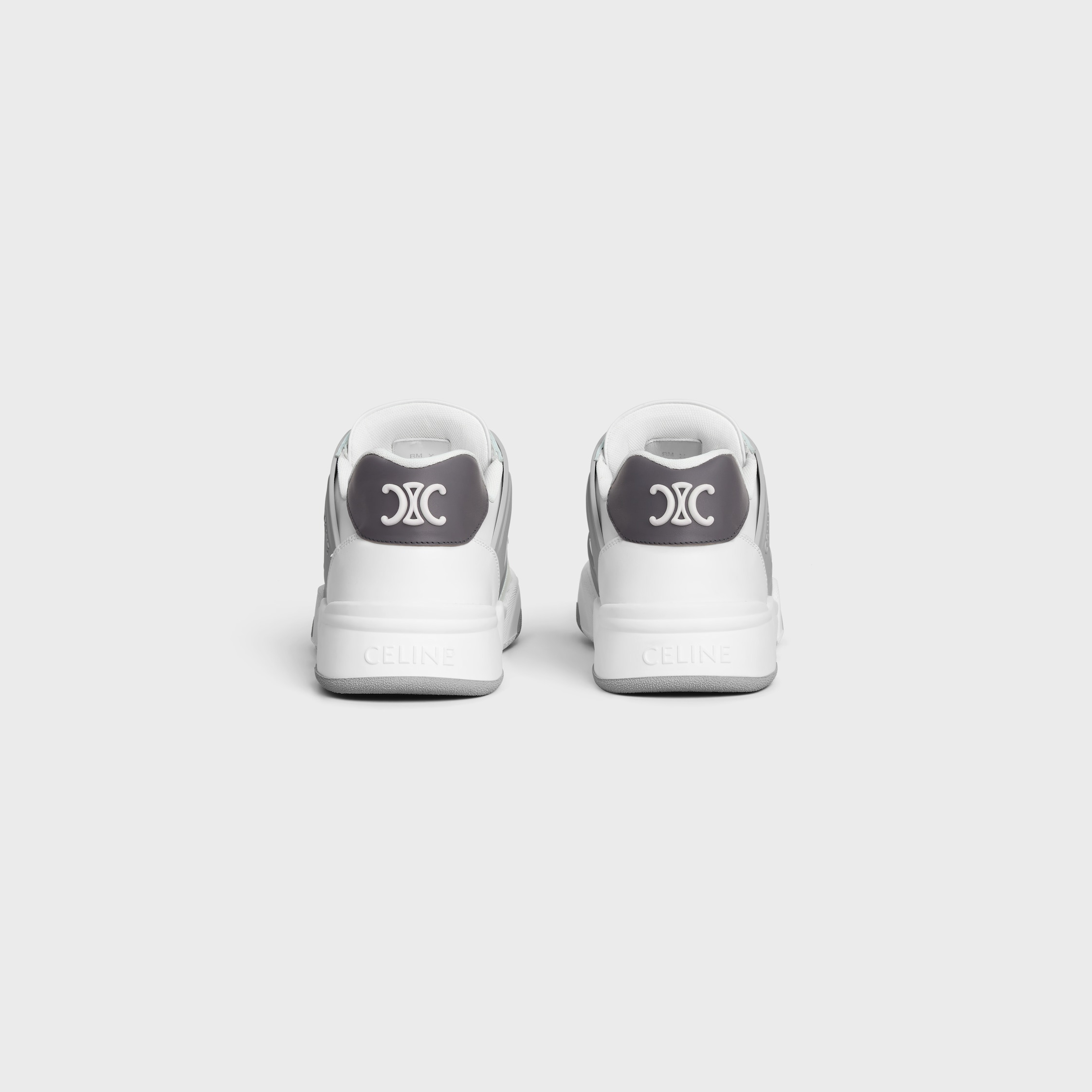 CELINE TRAINER CT-09 LOW LACE-UP SNEAKER in CALFSKIN AND MESH - 3