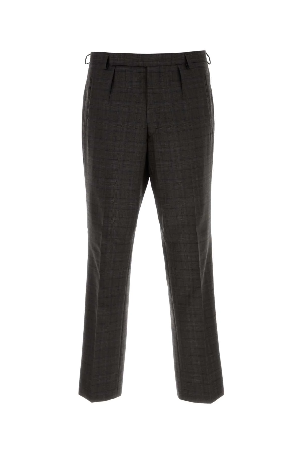 Embroidered Glencheck Pant Tundra Exterior: Virgin Wool Pantaloni - 1