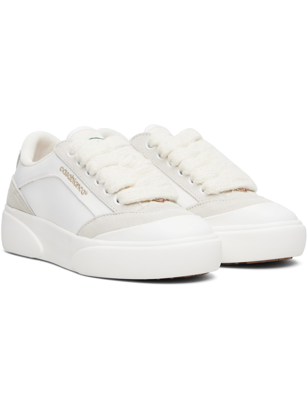 White & Gray Del Mar Sneakers - 4