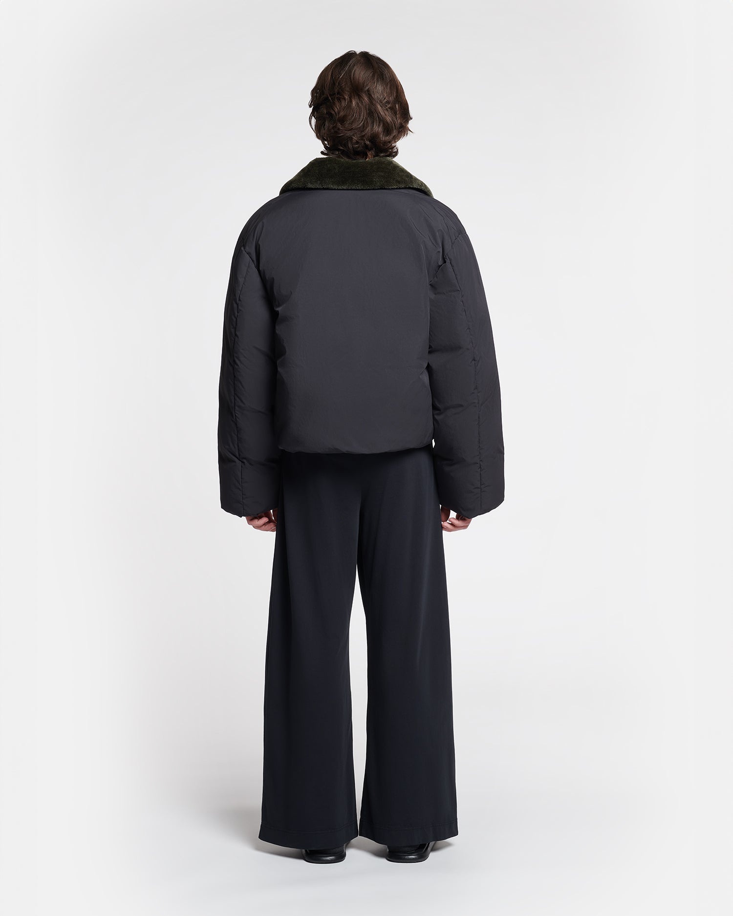 Faux Fur and Tech Nylon Jacket - 5