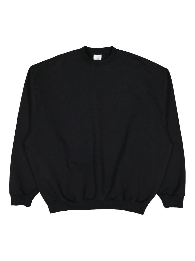 logo-embroidered sweatshirt 1