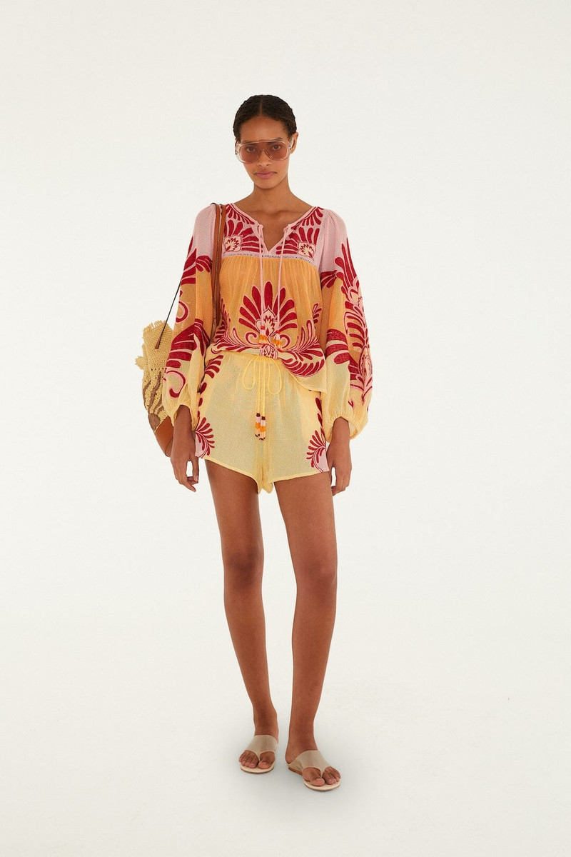 Soft Yellow Arabesc Blouse 4
