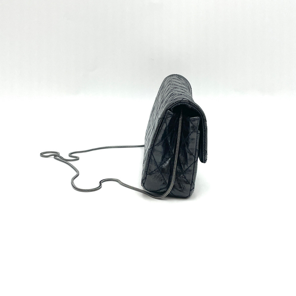 Chanel No. 12 Black 2.55 Baguette Bag - 2