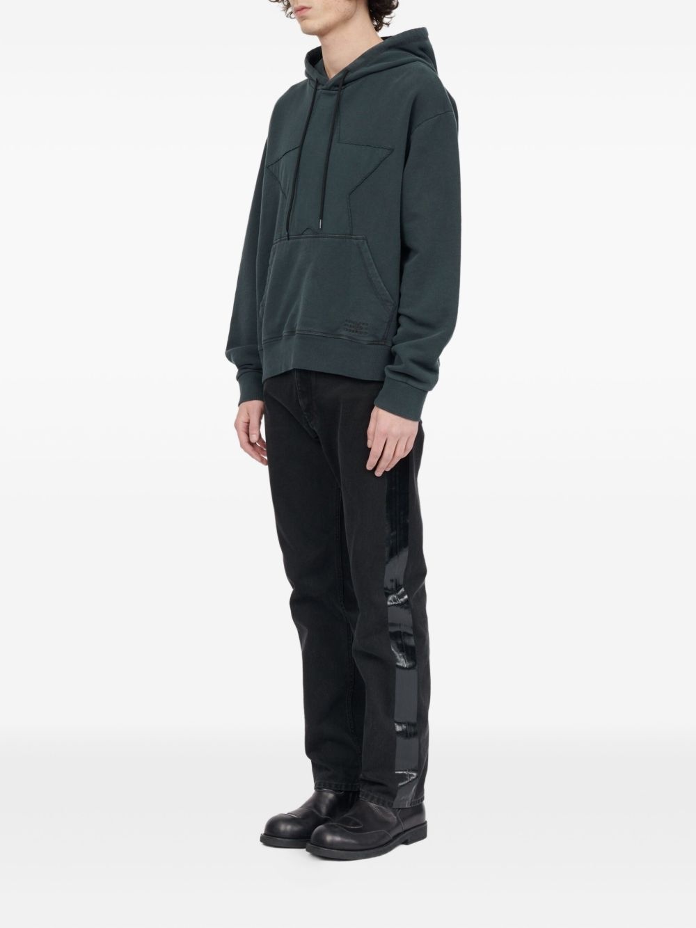 star-embroidered hoodie - 5