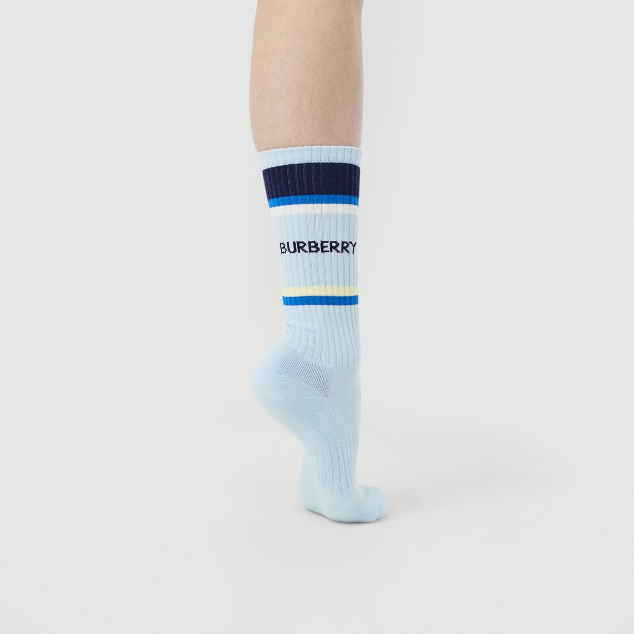 Logo Intarsia Technical Cotton Socks - 3