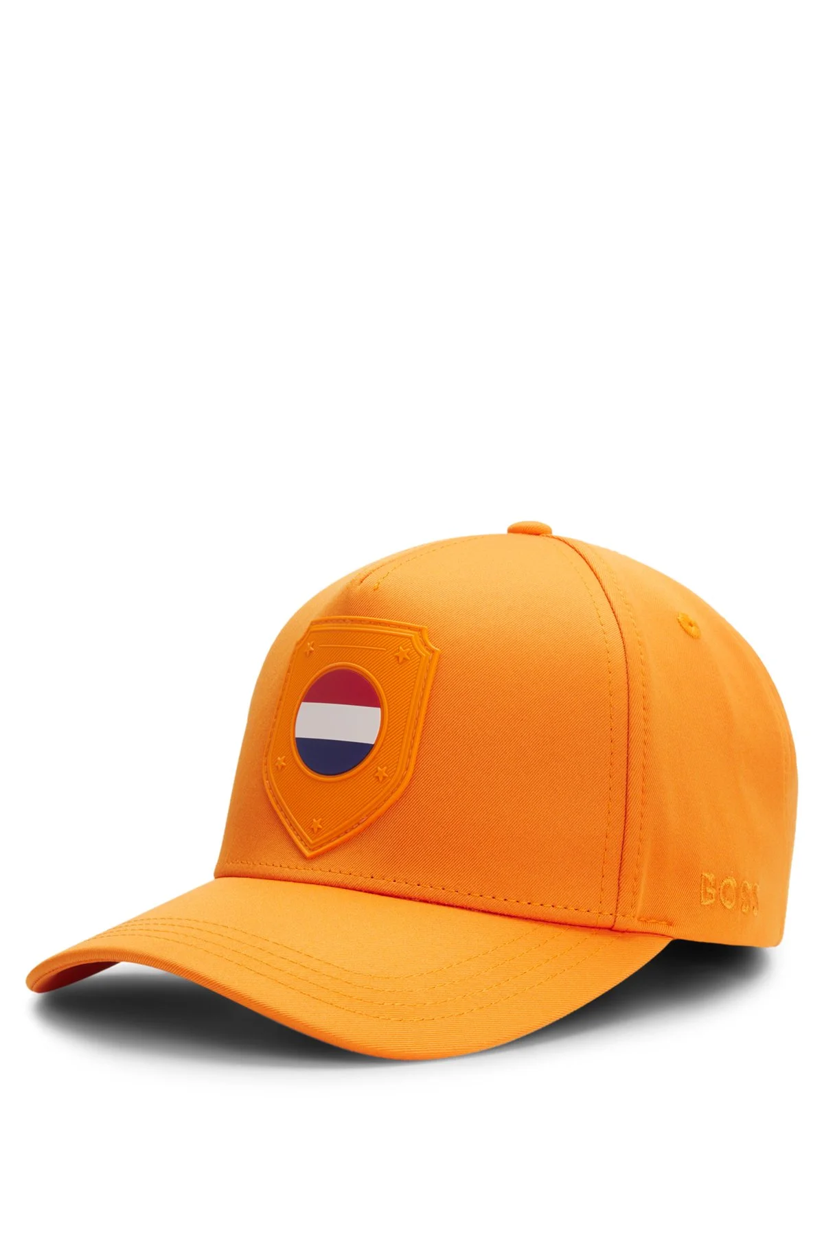 LOGO CAP IN LUSTROUS TWILL WITH COUNTRY-FLAG BADGE - 1