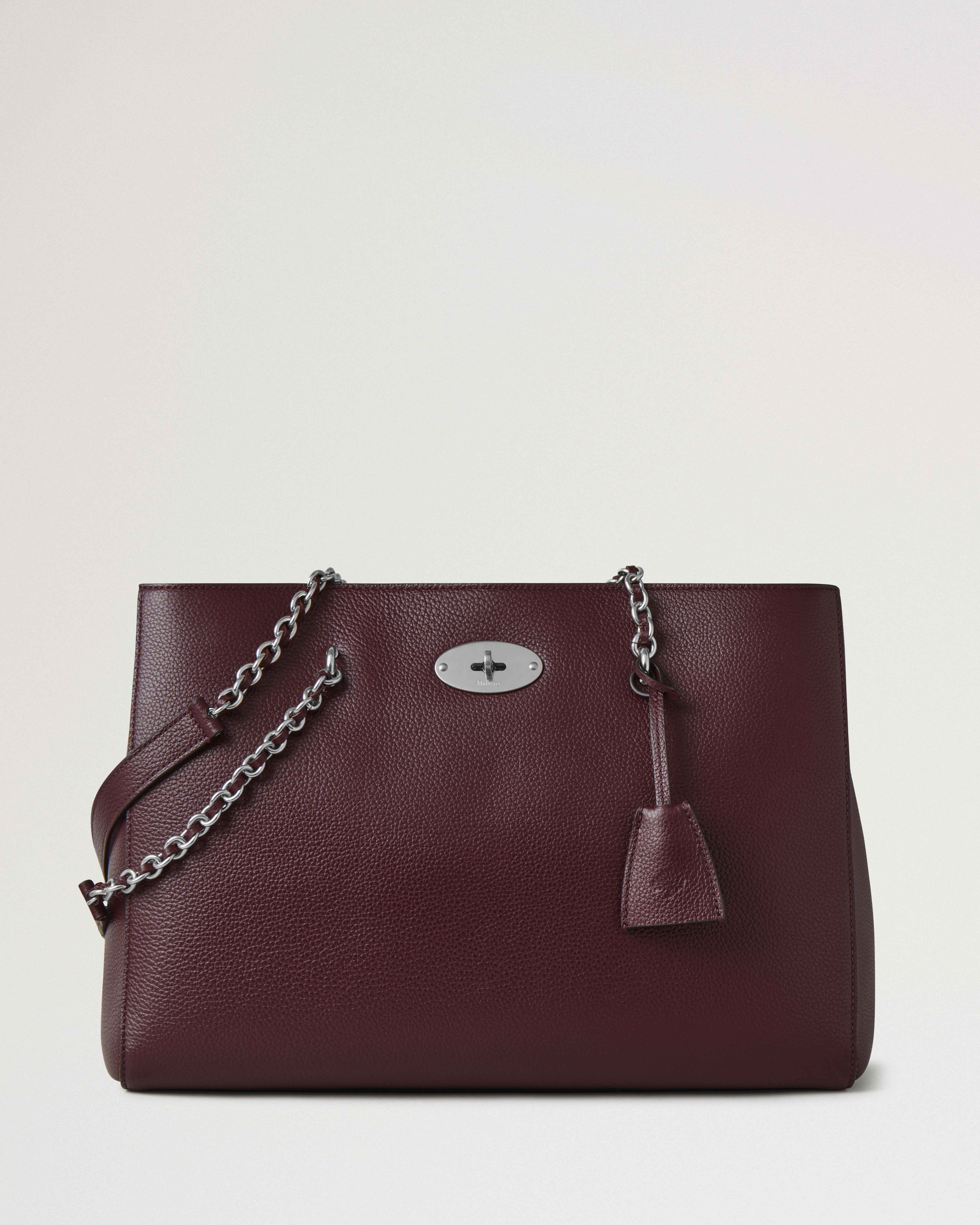 Lily Chain Tote
Black Cherry Small Classic Grain - 1