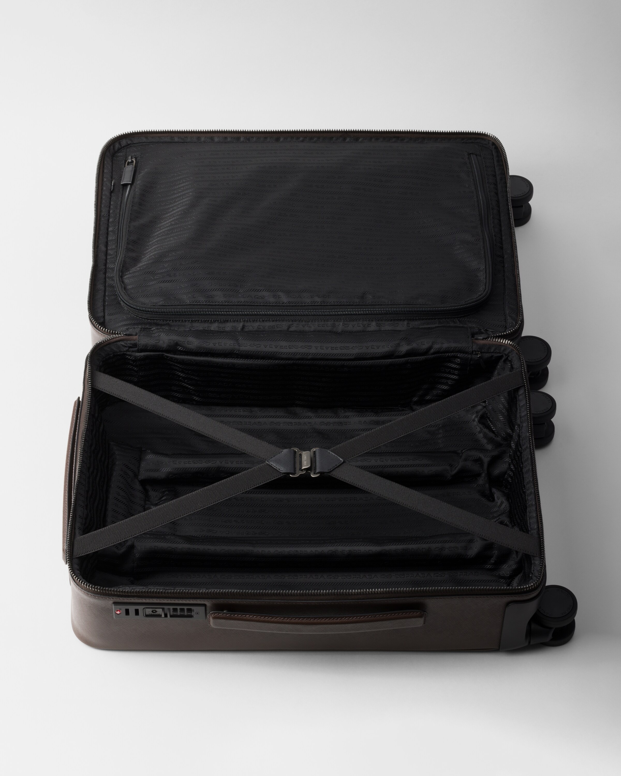 Saffiano leather trolley - 4