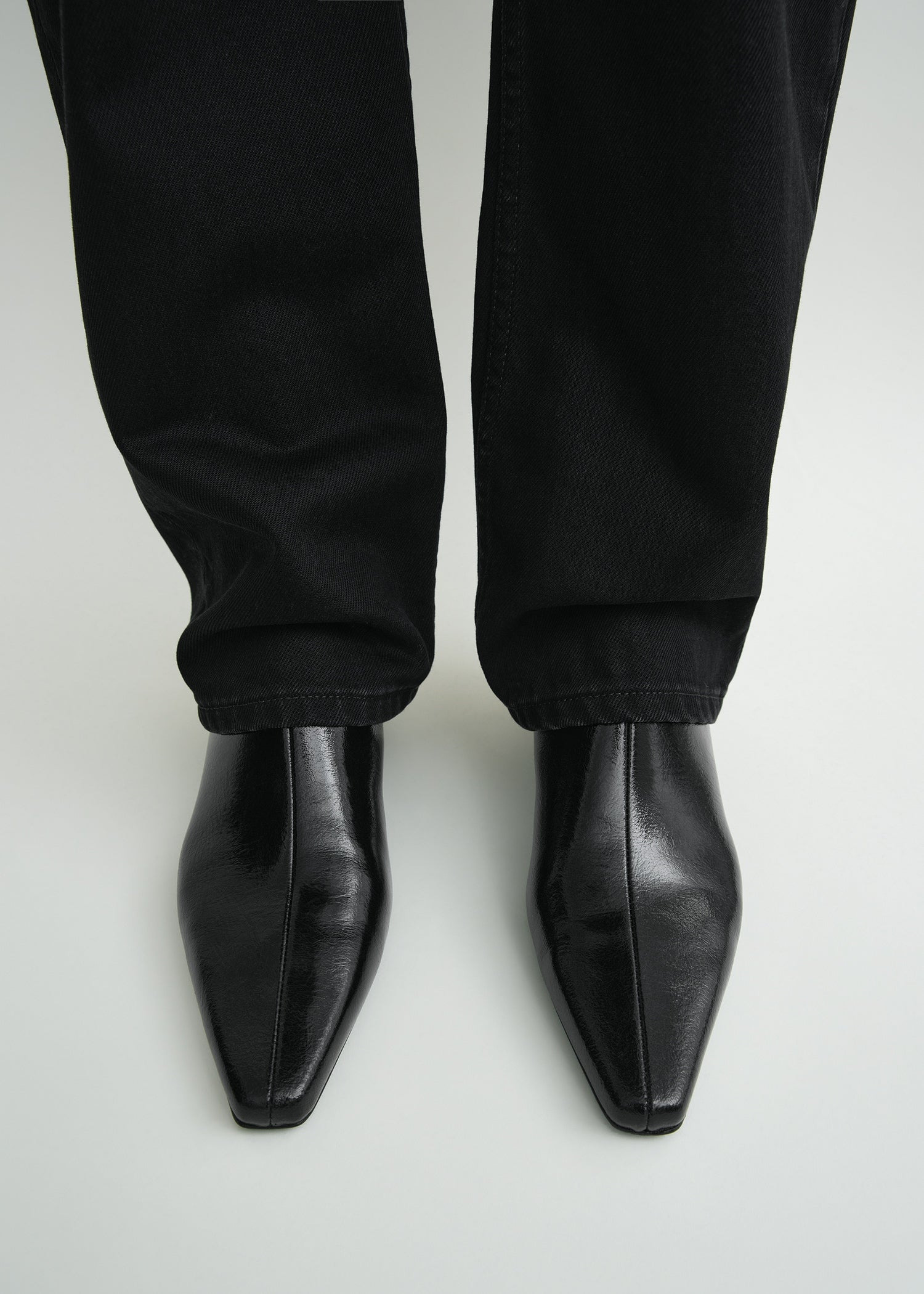 Slim naplack ankle boots black - 2