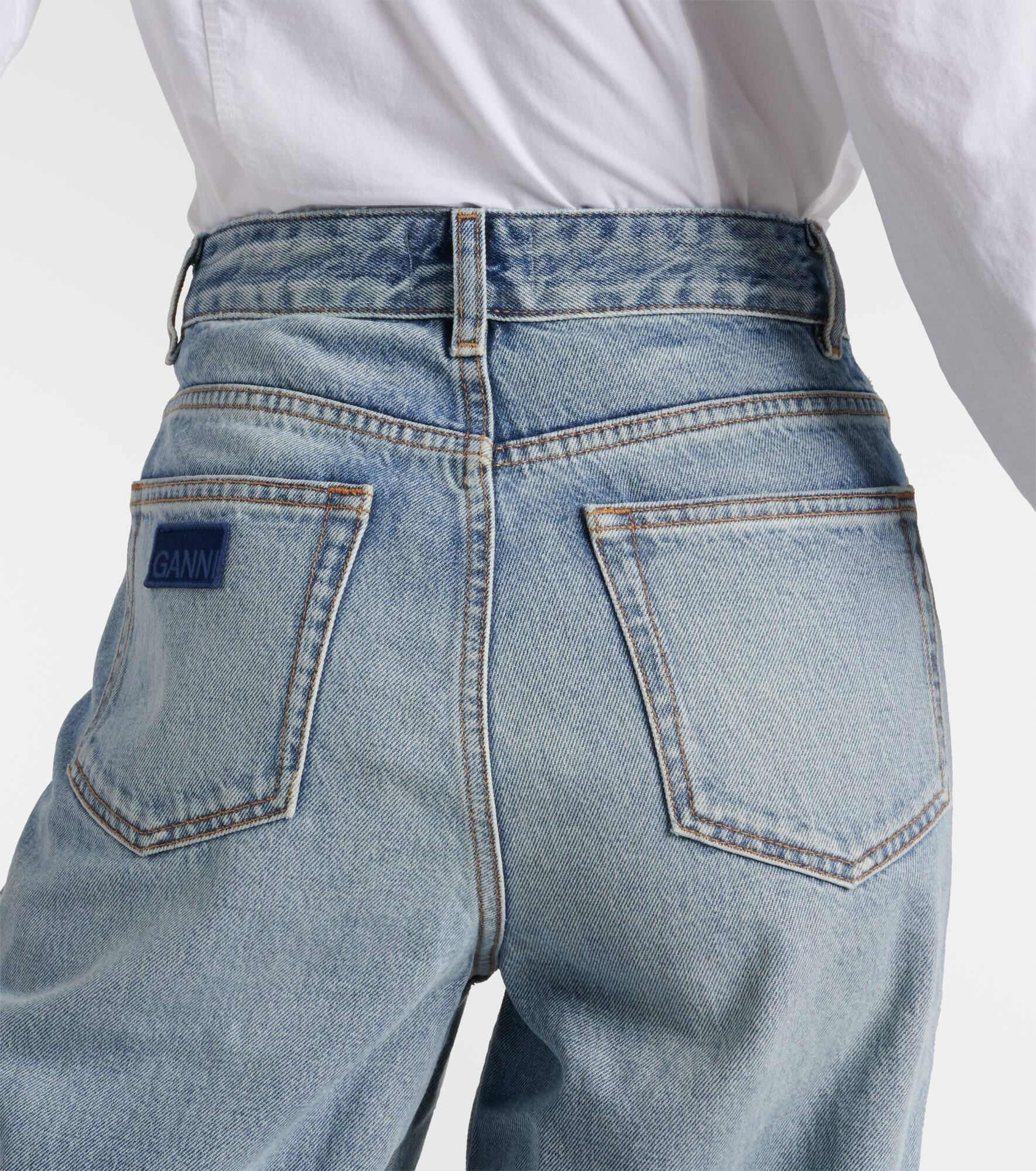 High-rise barrel-leg jeans - 6