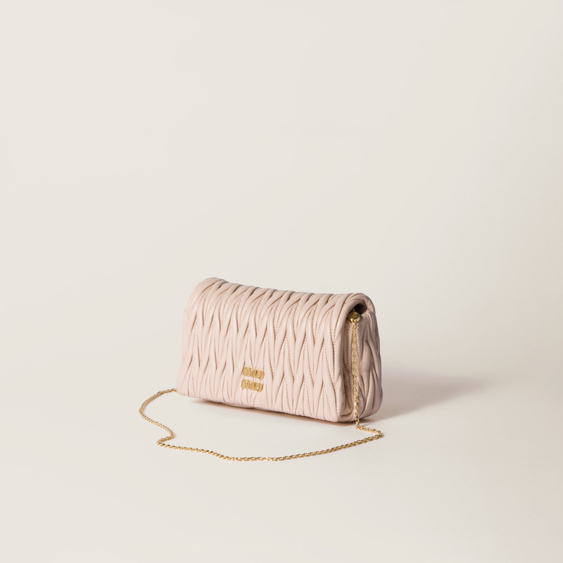 Miu Miu Matelassé nappa leather mini-bag outlook