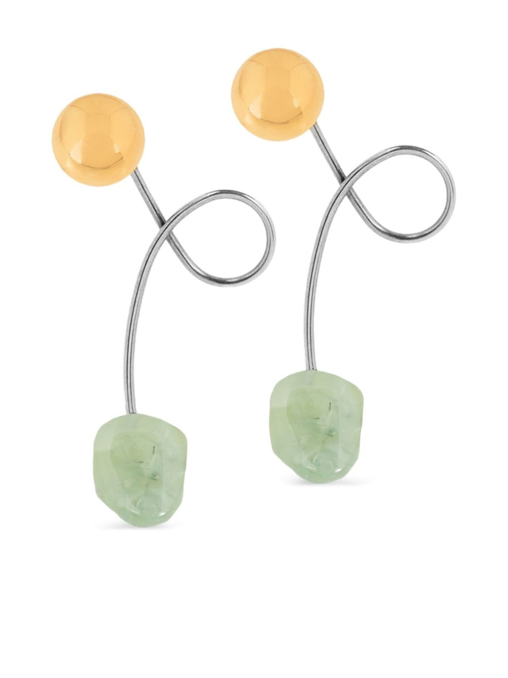 stone stud earrings - 3