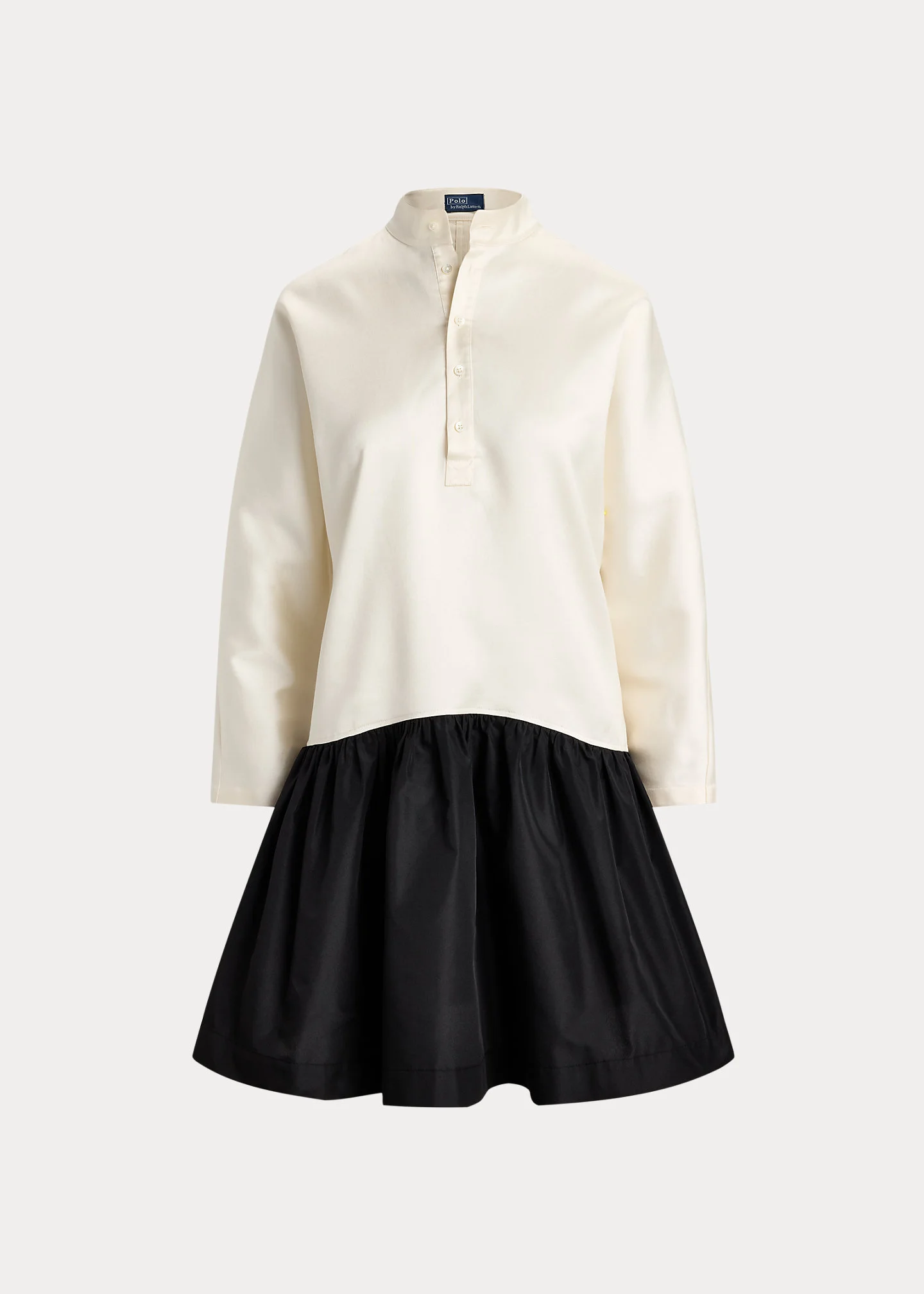 Cotton-Silk Taffeta Dress - 1