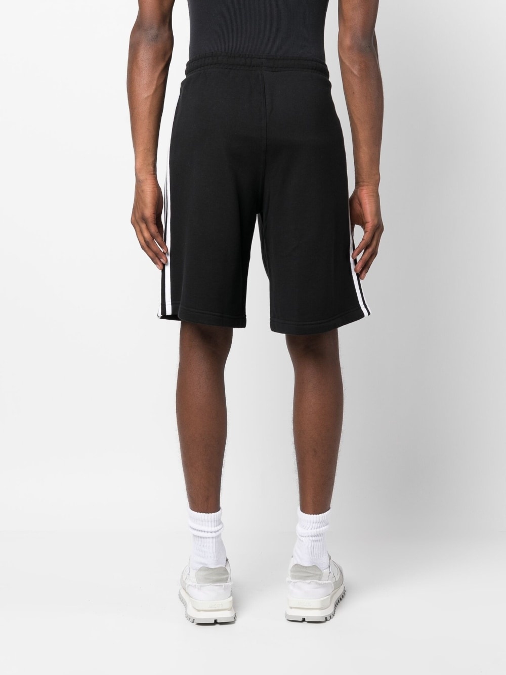 stripe-detailing track shorts - 4