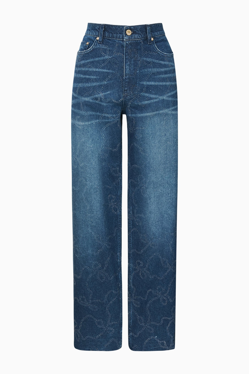 Dessa Crystal Bow Jeans - 1