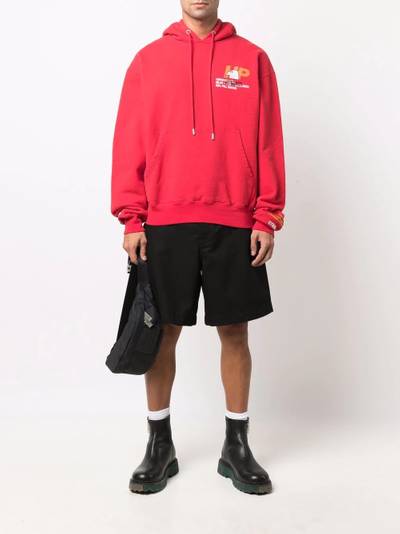 Heron Preston logo-print hoodie outlook