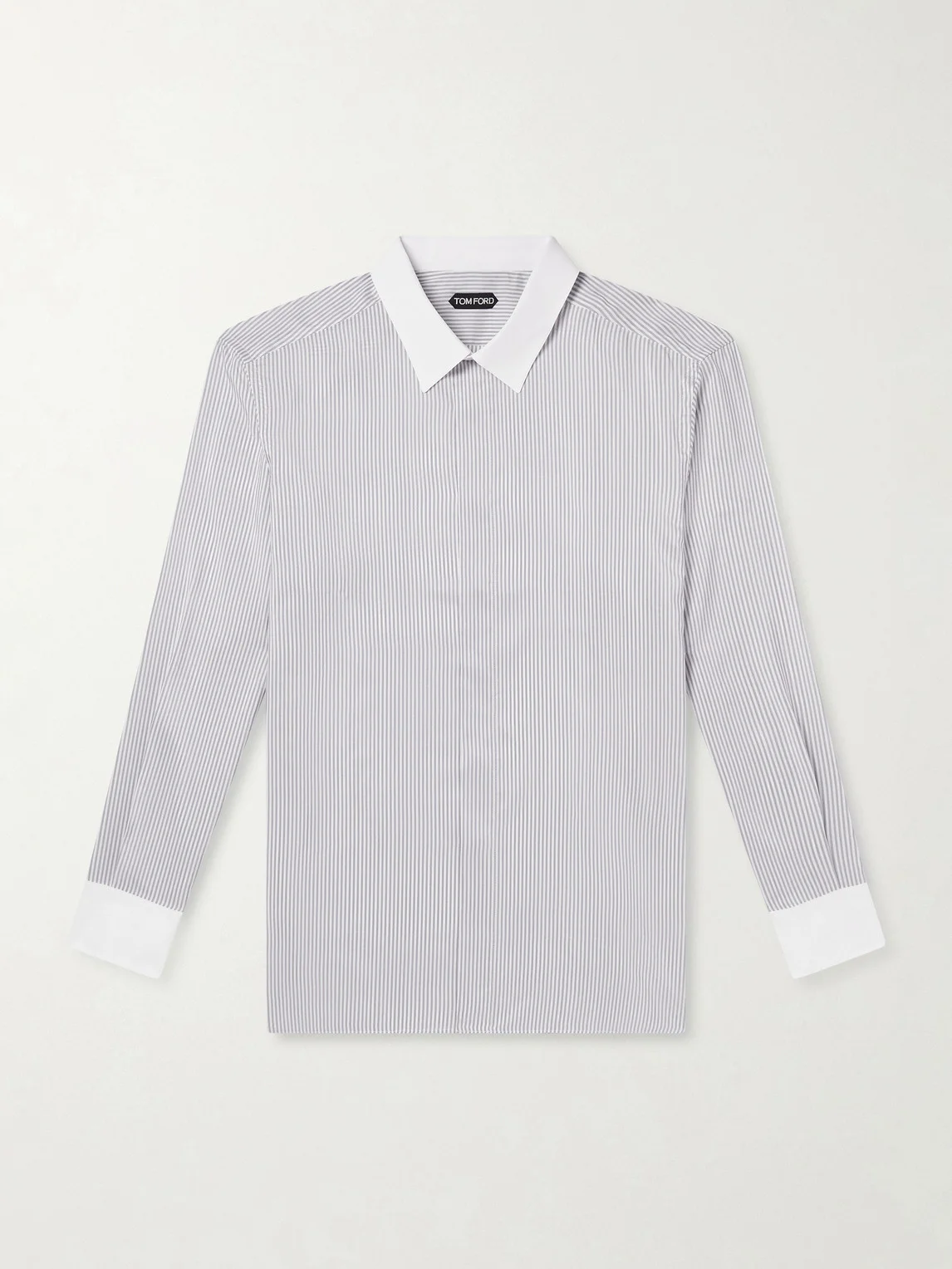 Striped Silk Shirt - 1