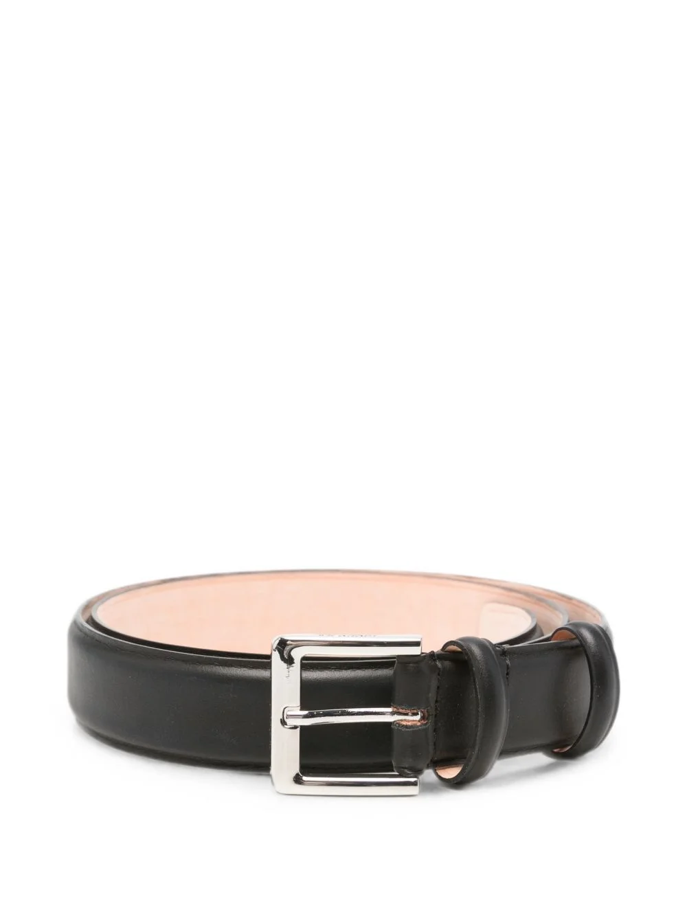 buckle-fastening leather belt - 1