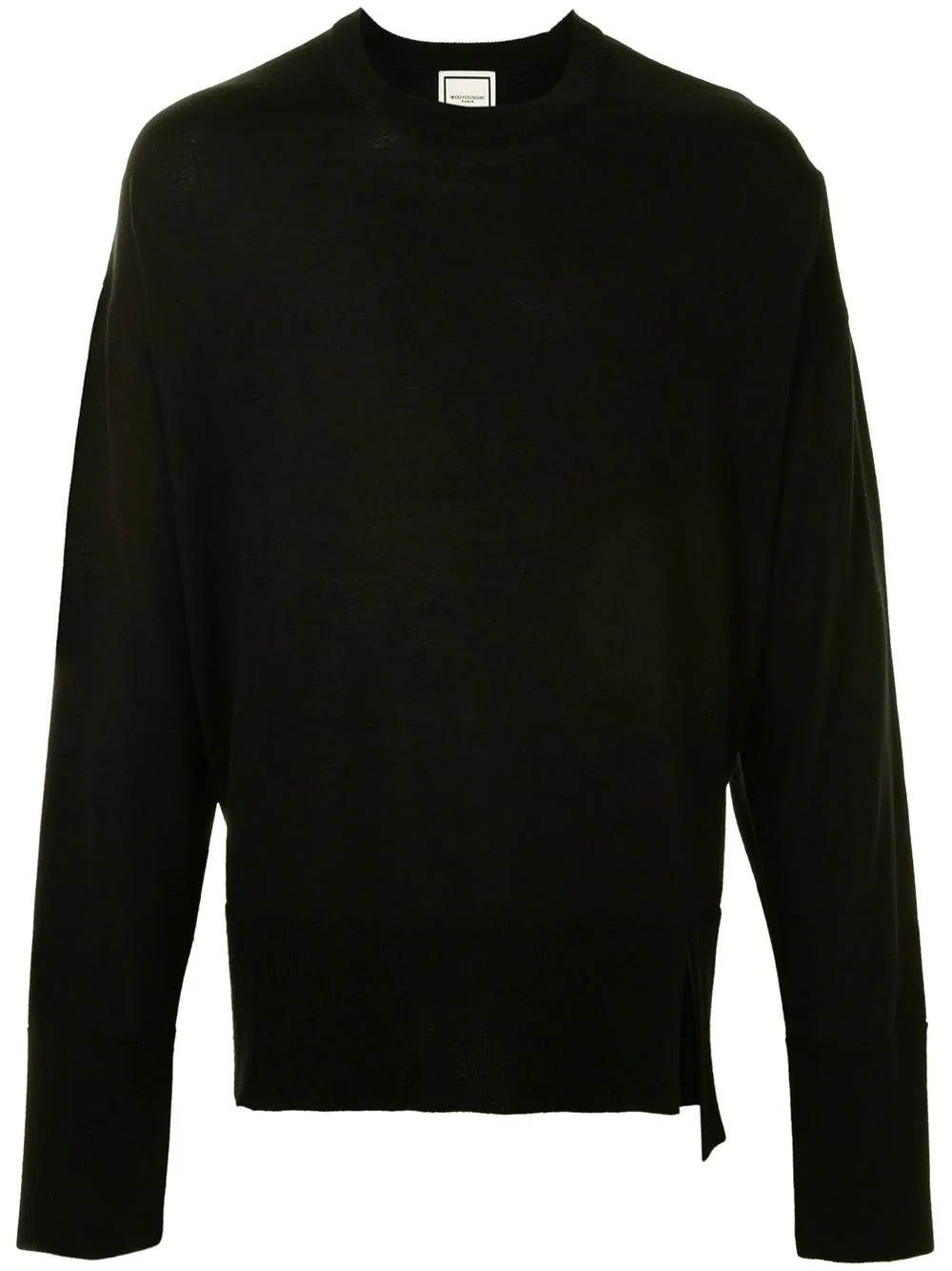 long-sleeve fitted jumper - 1