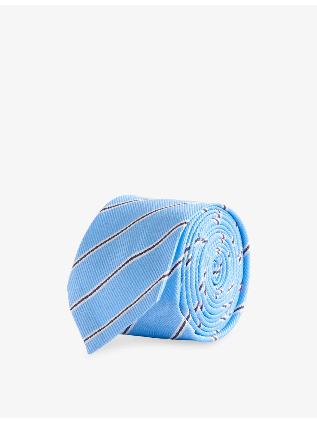 Jacquard Stripe Silk Tie - 1