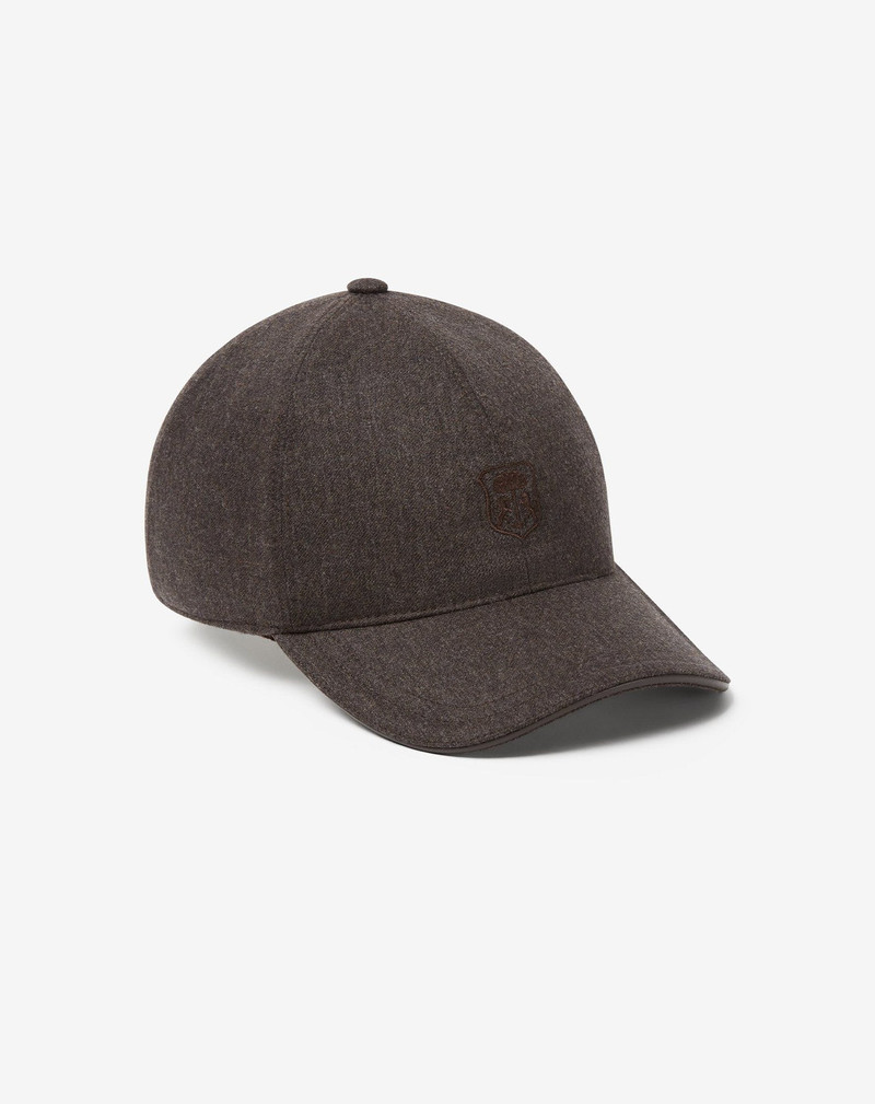 Dark Grey wool and cashmere baseball cap 1
