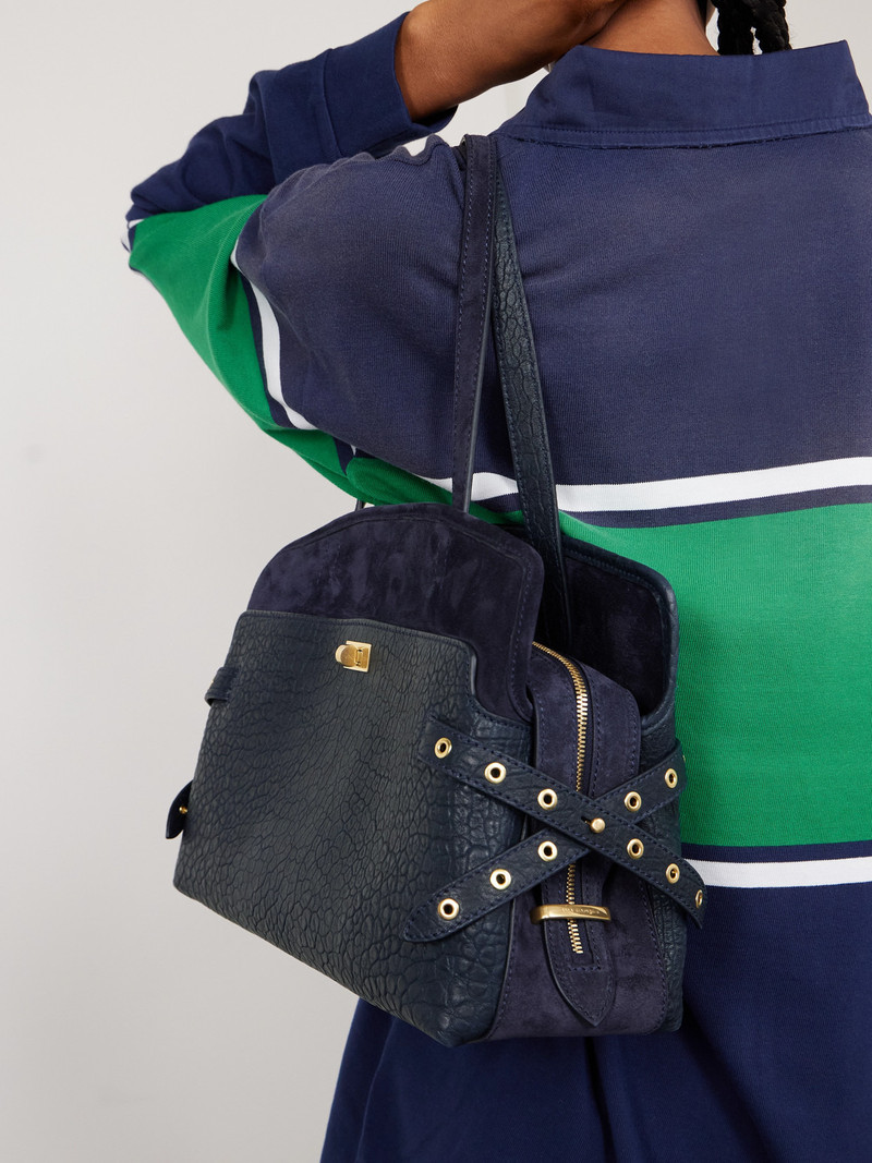 Anya Hindmarch Wilson Textured-leather And Suede Tote outlook