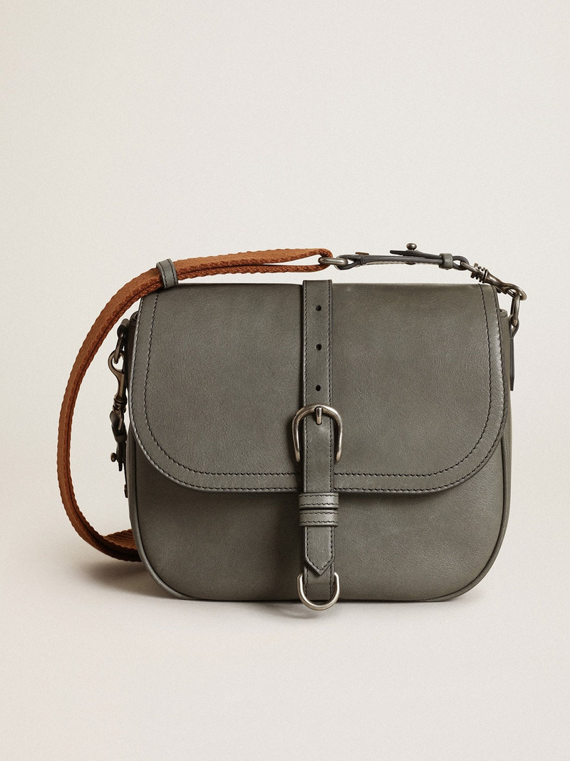 Women's Francis Bag medium in stone gray leather - 1
