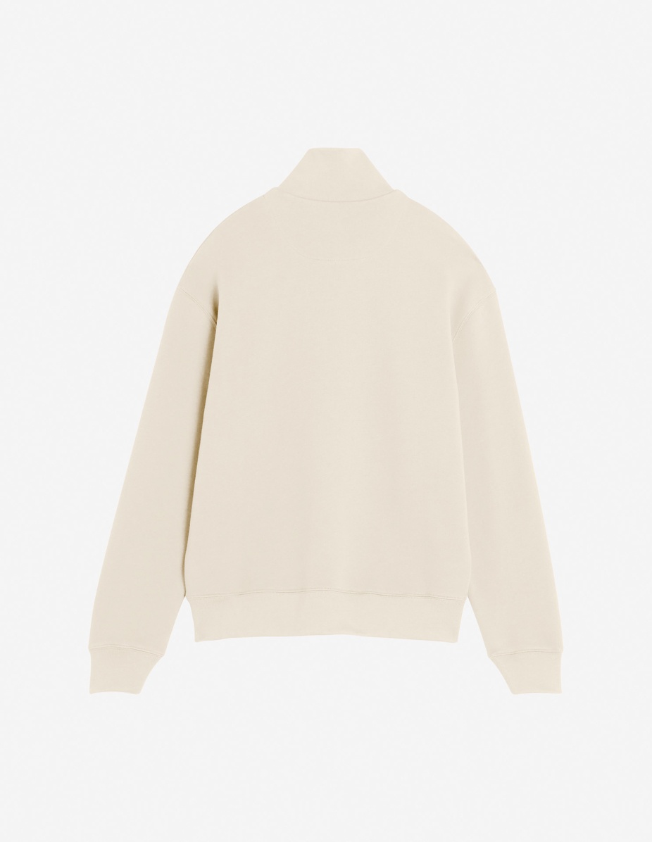BOLD FOX HEAD PATCH COMFORT HALF ZIPPED SWEATSHIRT - 5