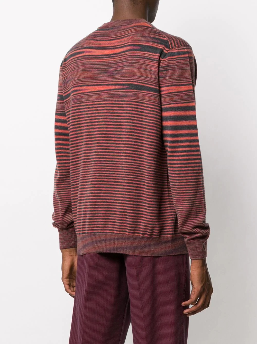 distorted stripe pattern jumper - 4