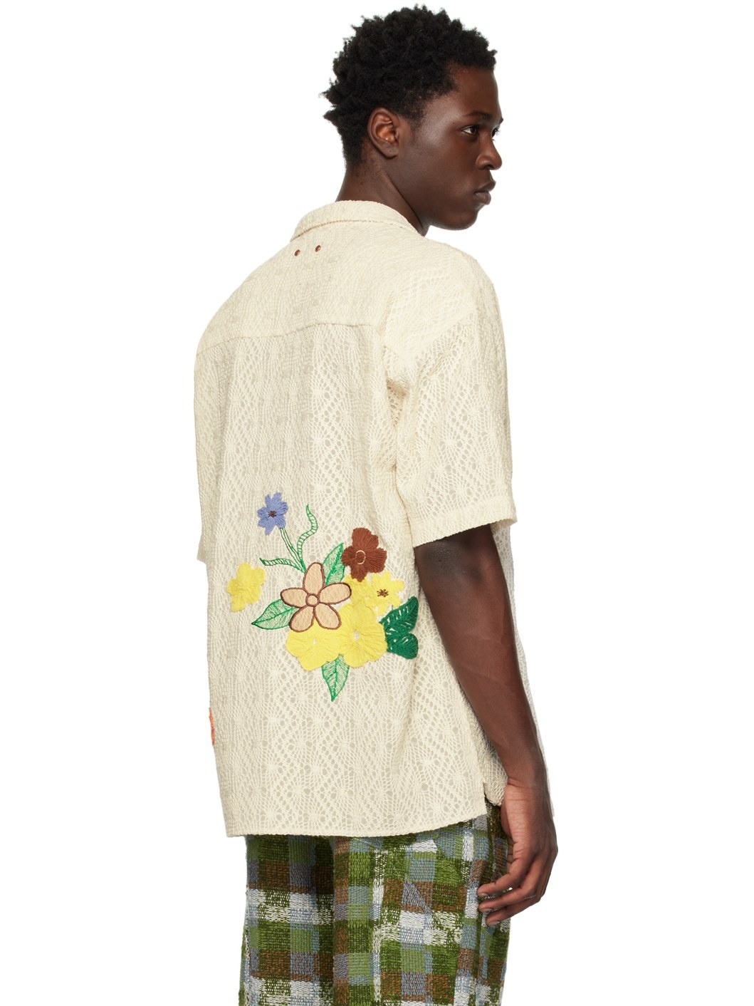White Floral Shirt - 3