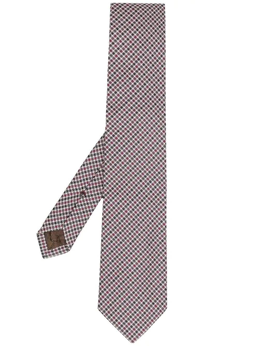 houndstooth print tie - 1