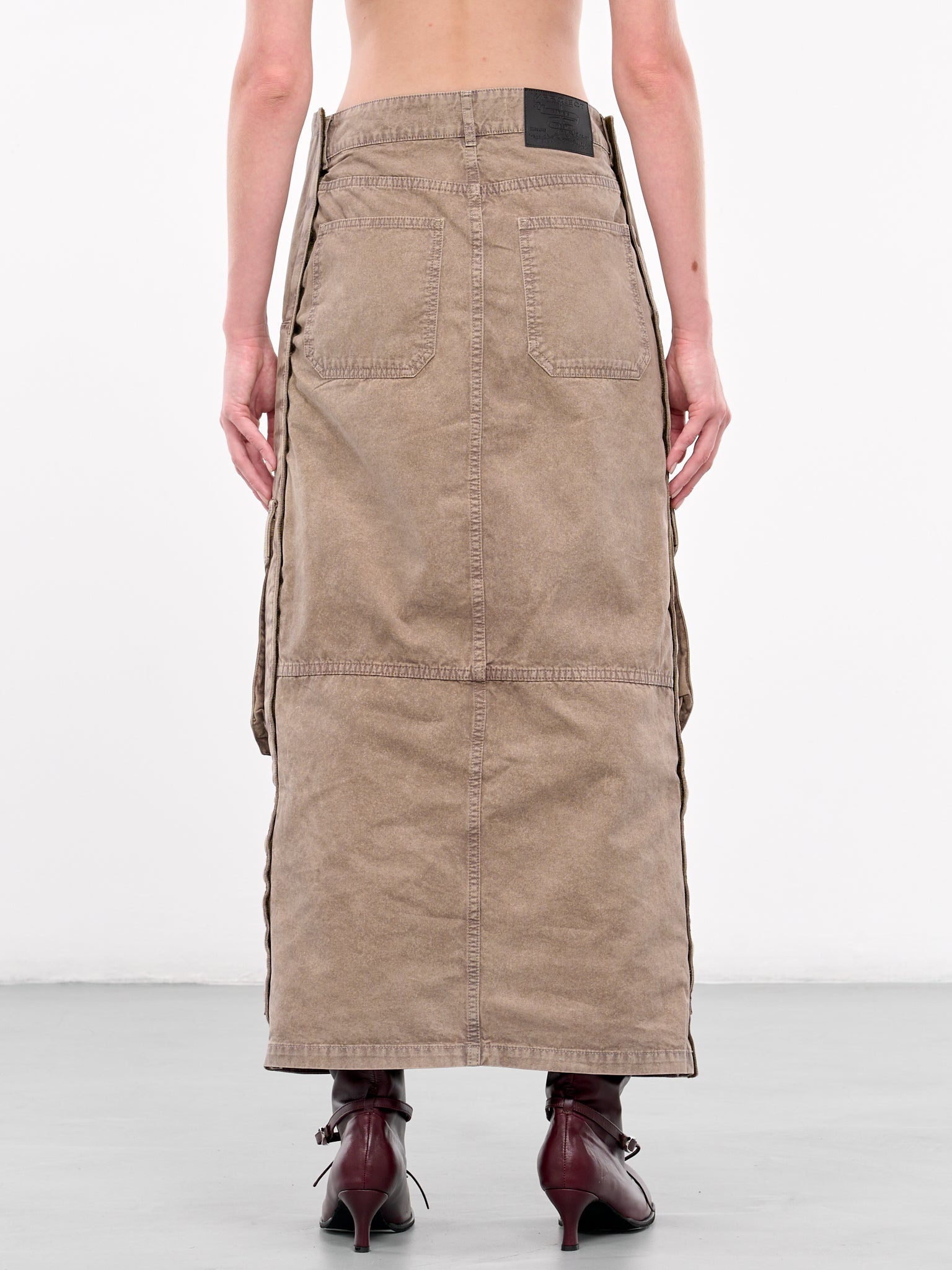 Velcro Cargo Long Skirt - 3