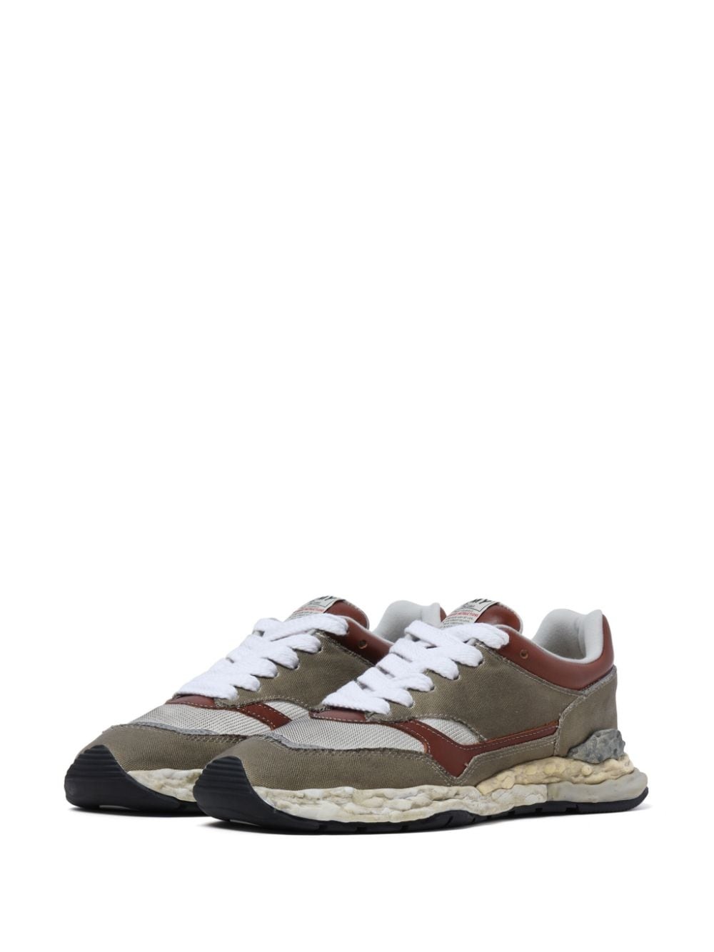 George panelled canvas sneakers - 2