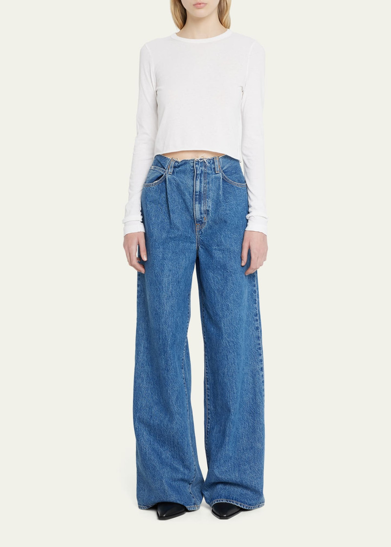 SLVRLAKE Long Sleeve Cropped Baby Tee outlook