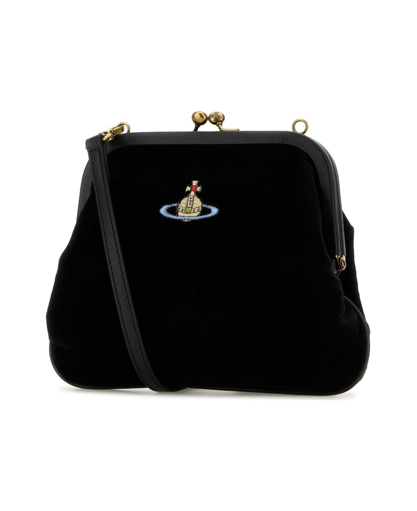 Black Velvet Vivienne Clutch - 2