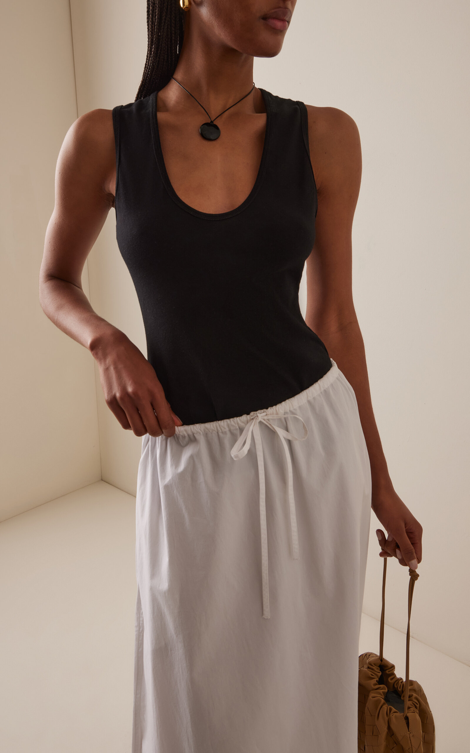 Organic Cotton Sleeveless Top black - 2