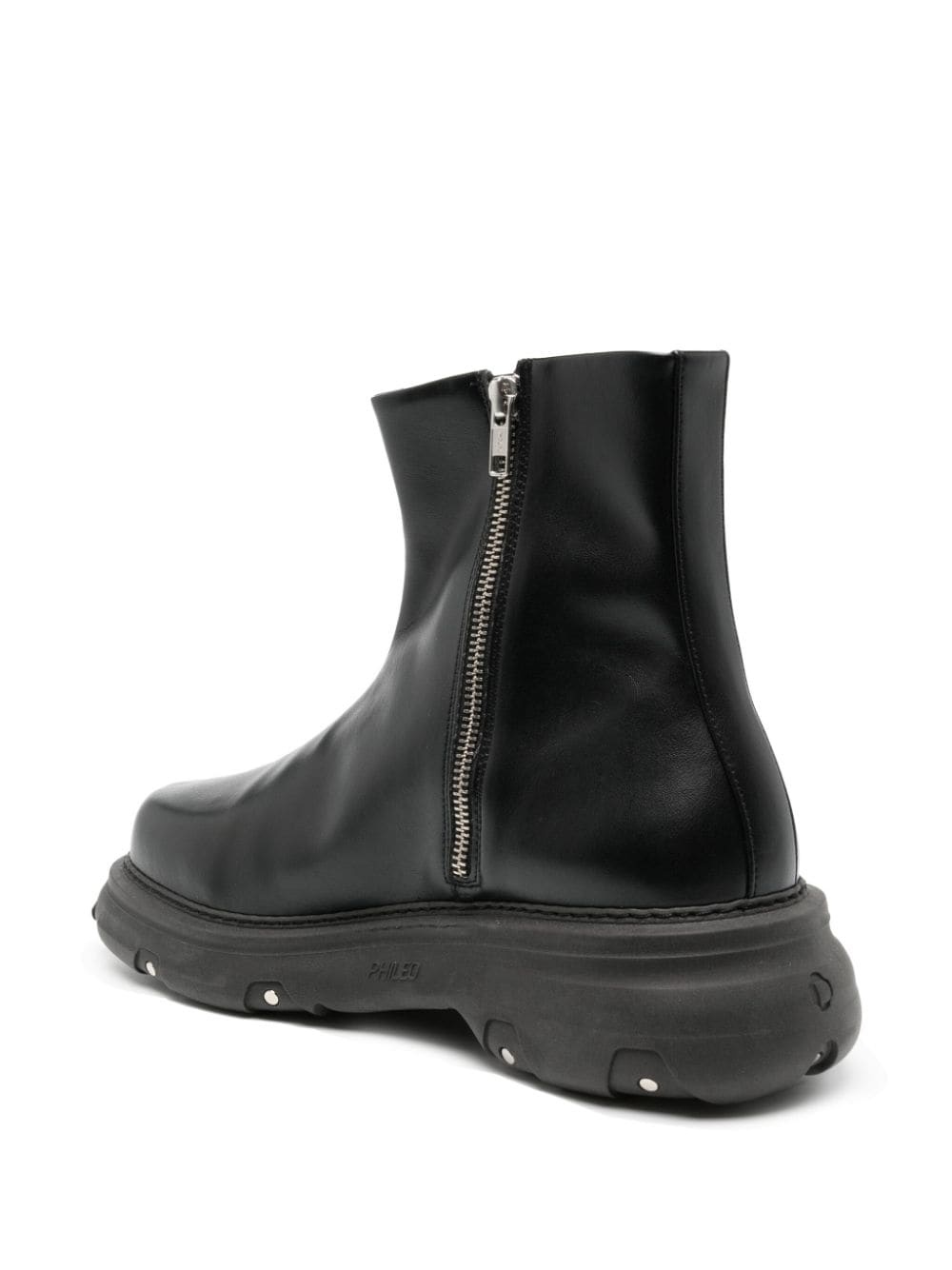 Trucker leather ankle boots - 3