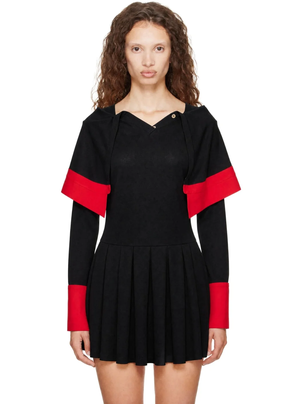 Black Vere Polo Minidress - 1