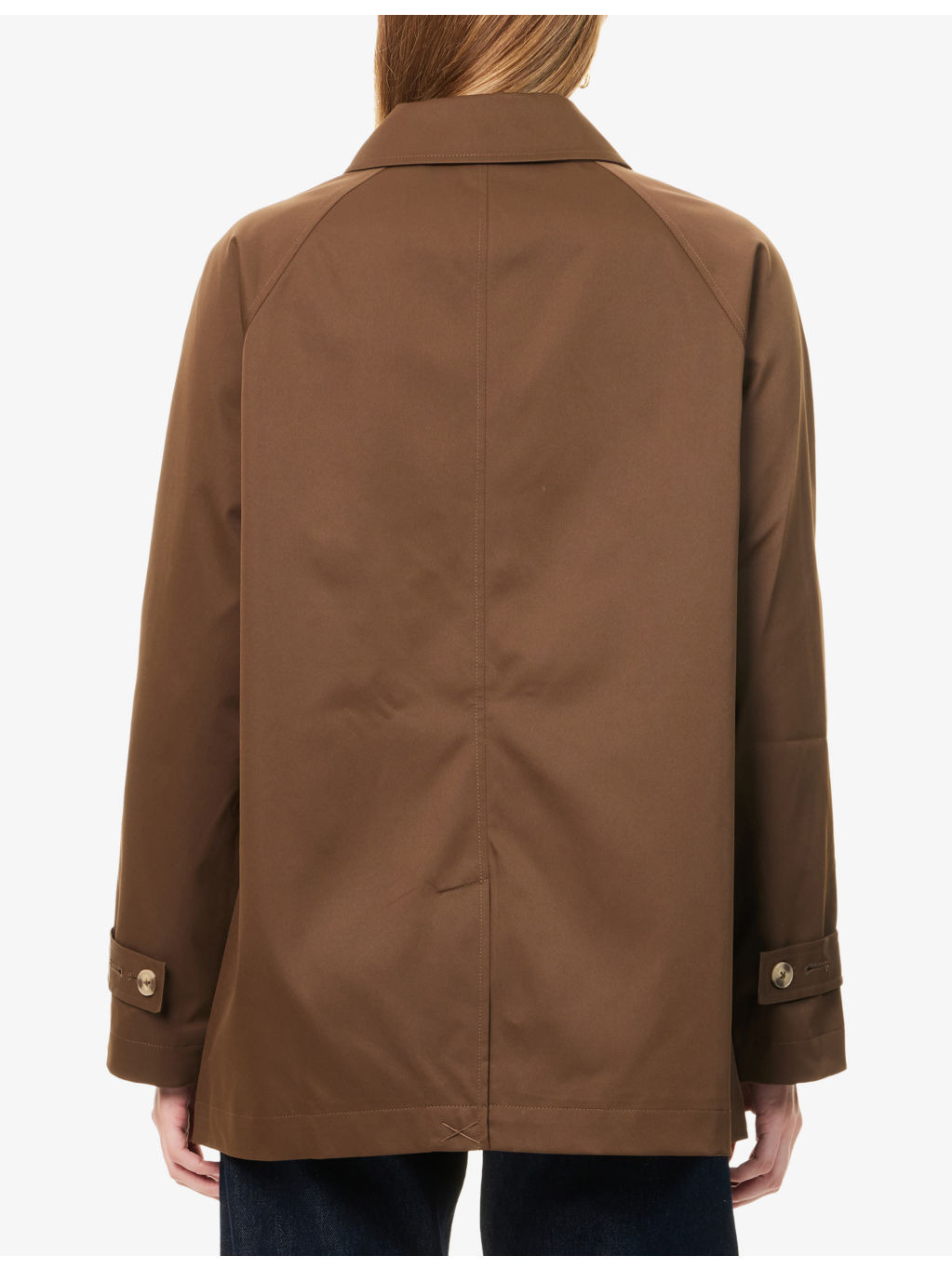 Fisher Oversized Woven Trench Coat - 4