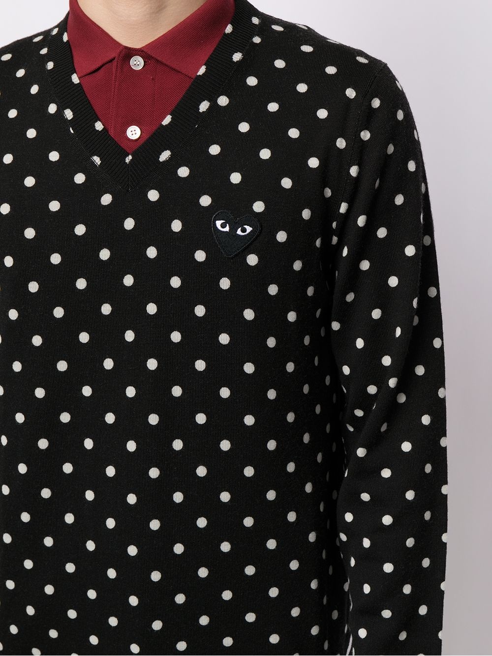 polka-dot print jumper - 5