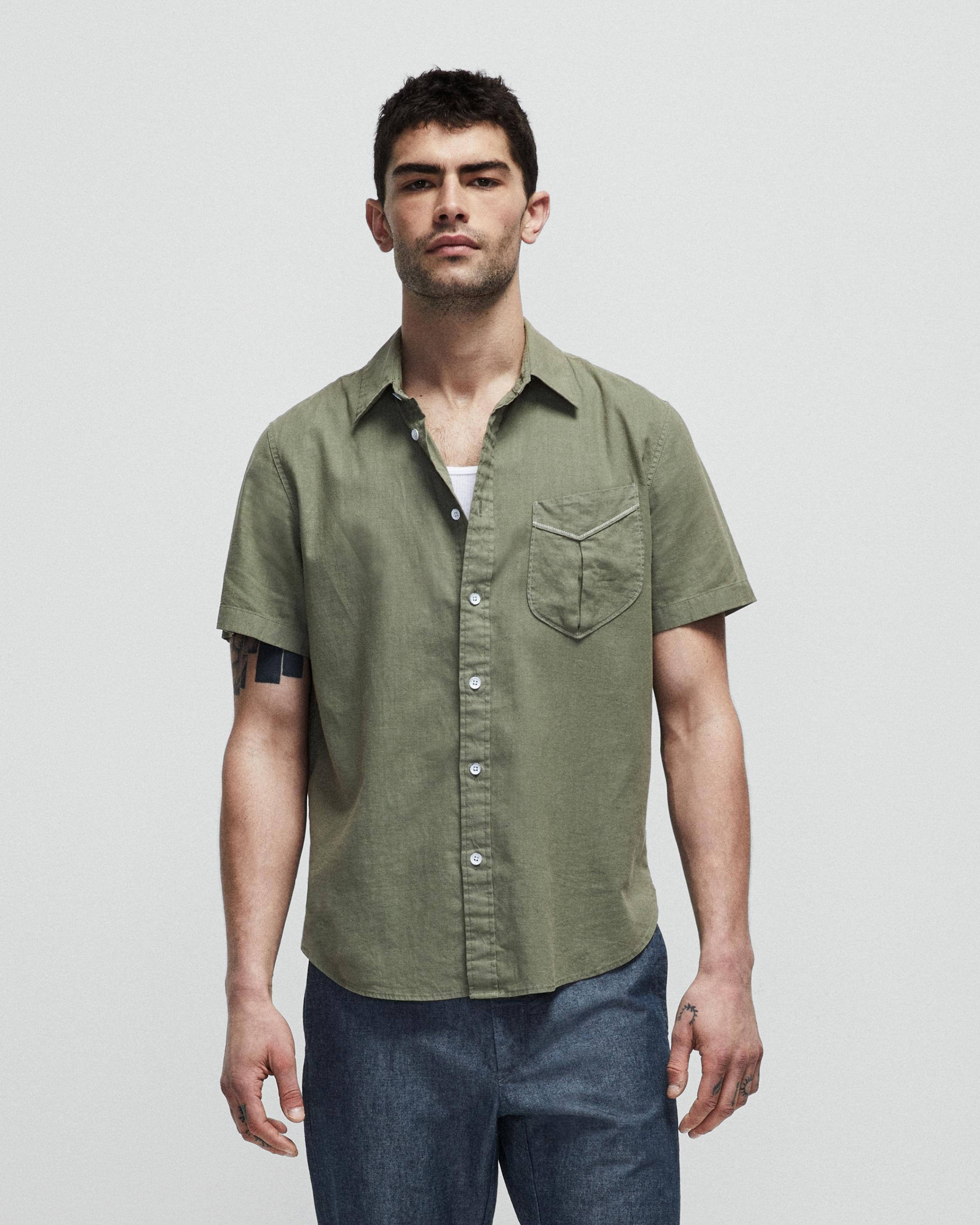 Arrow Hemp Cotton Shirt
Relaxed Fit Button Down Shirt - 3