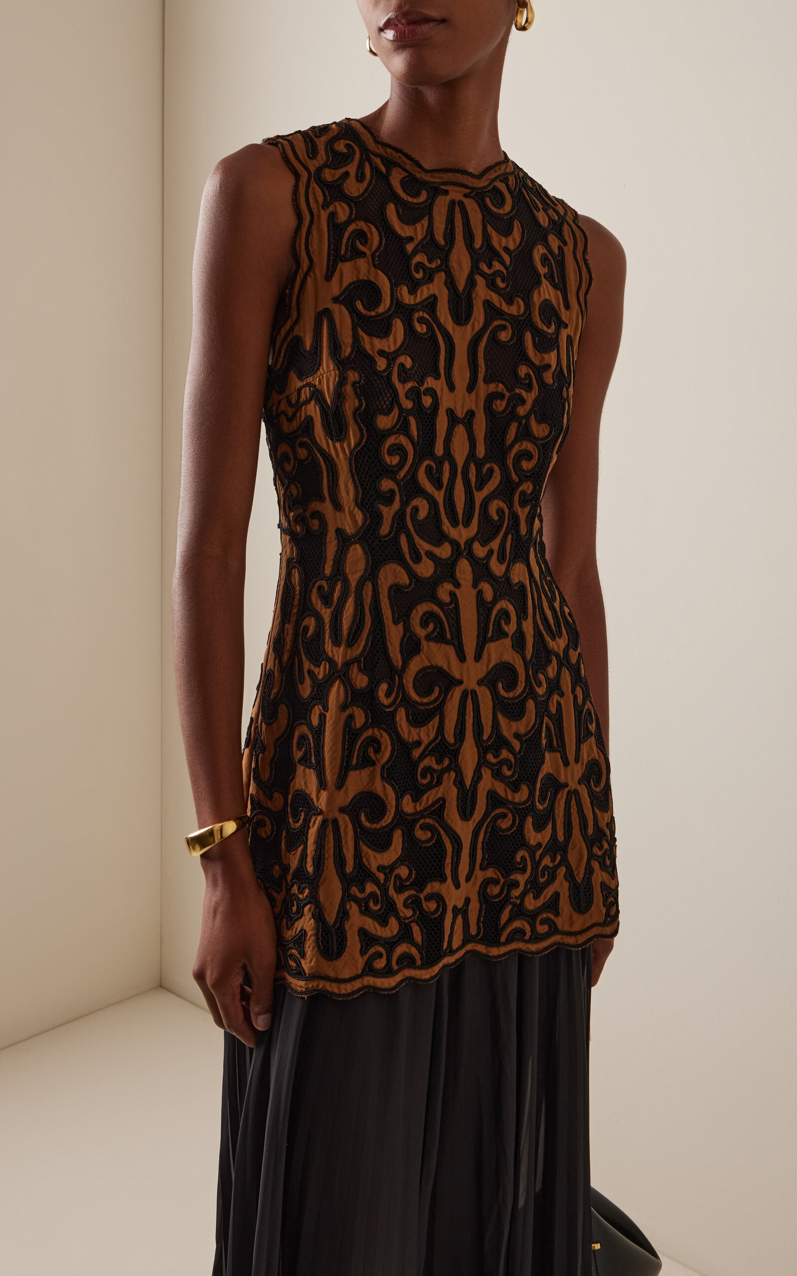 Auryn Applique Sleeveless Midi Dress multi - 3