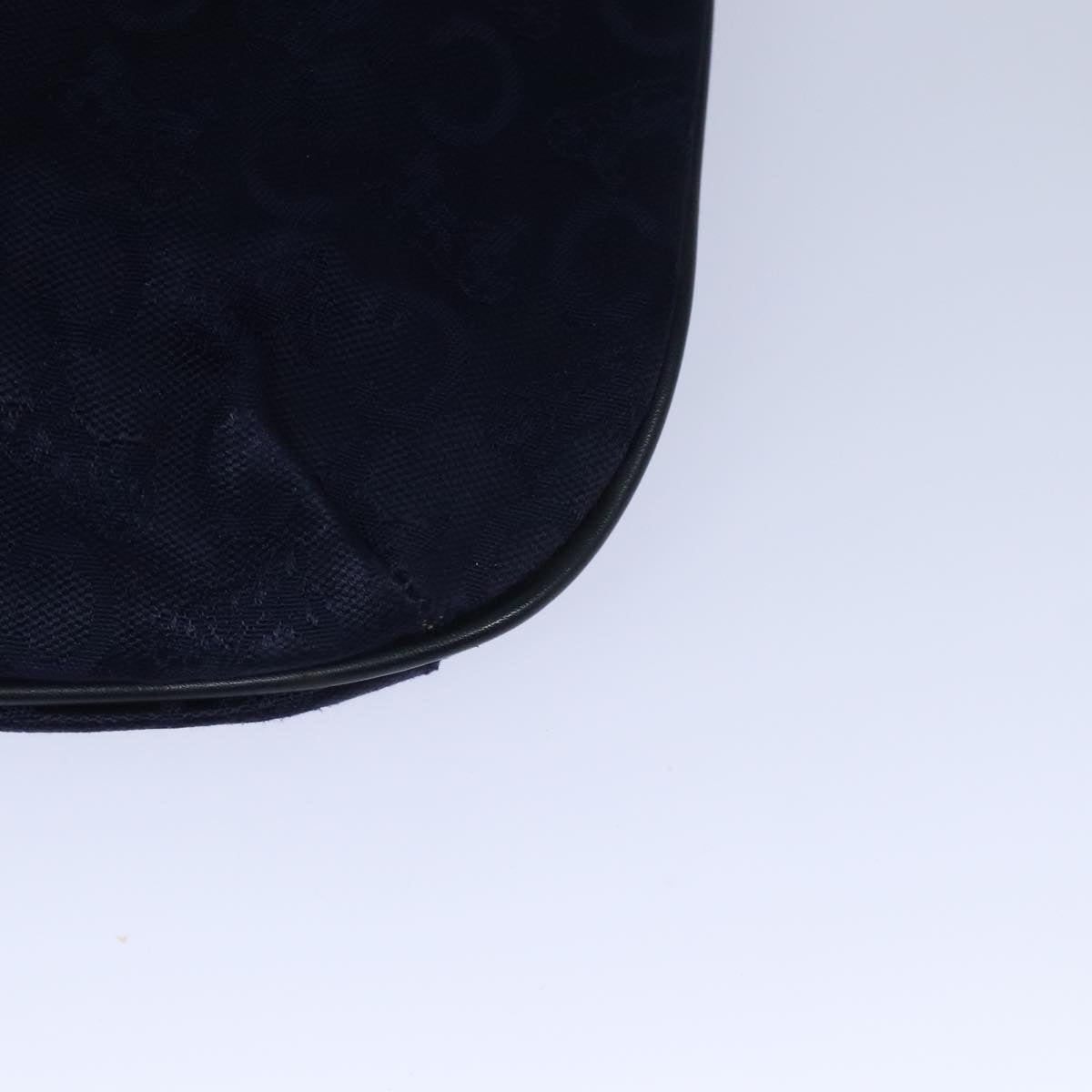 CELINE C Sulky Hand Bag Canvas Leather Navy - 8