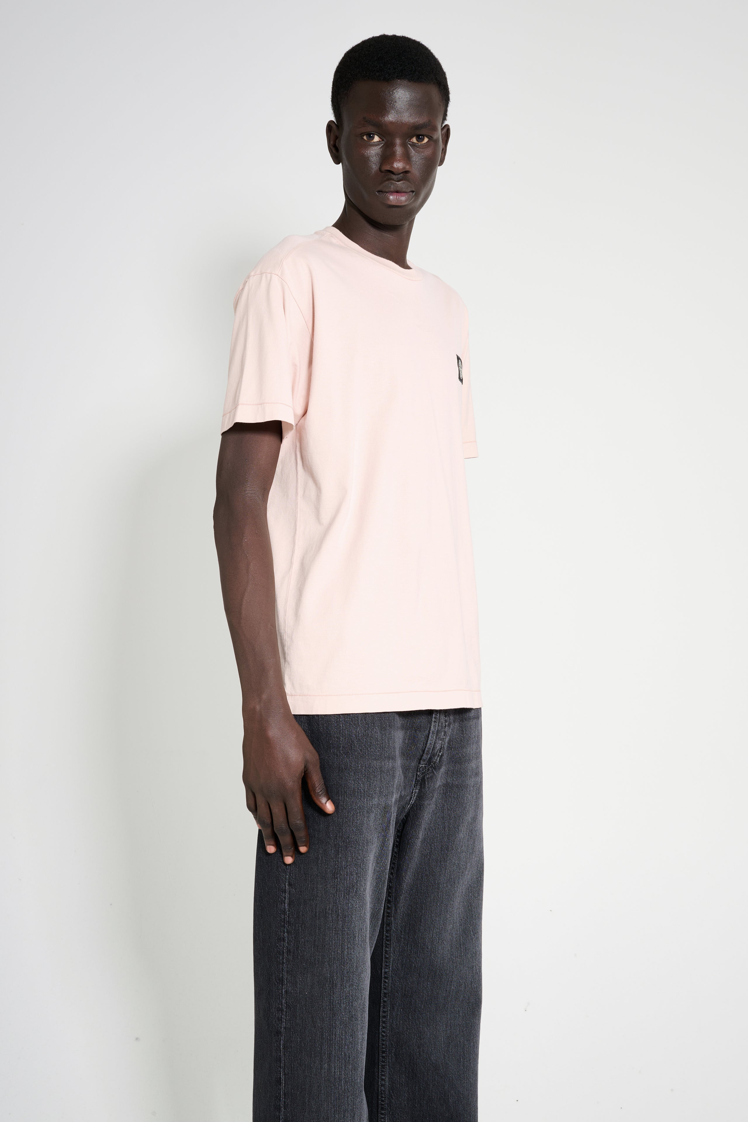 STONE ISLAND T-SHIRT ANTIQUE ROSE - 3
