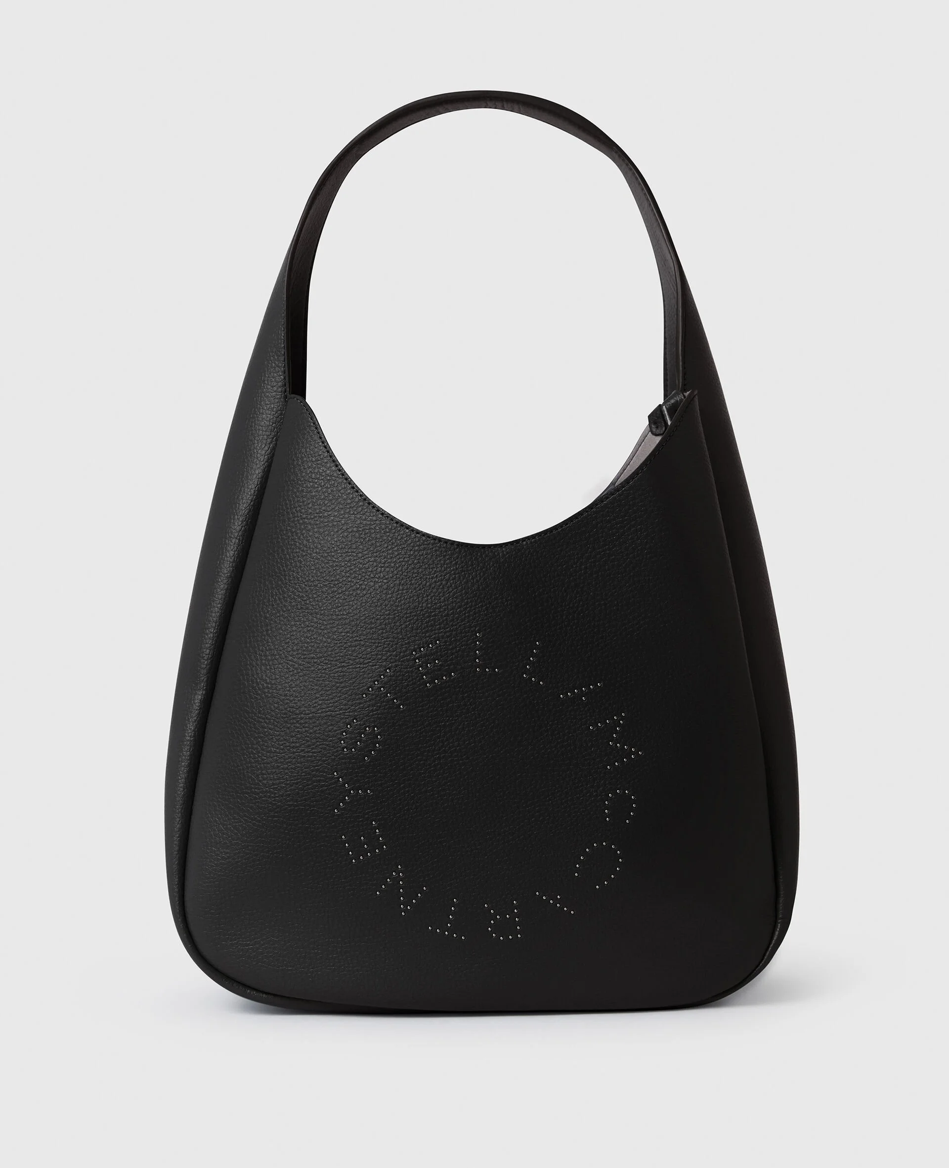 Logo Studded Large Hobo Bag - 1