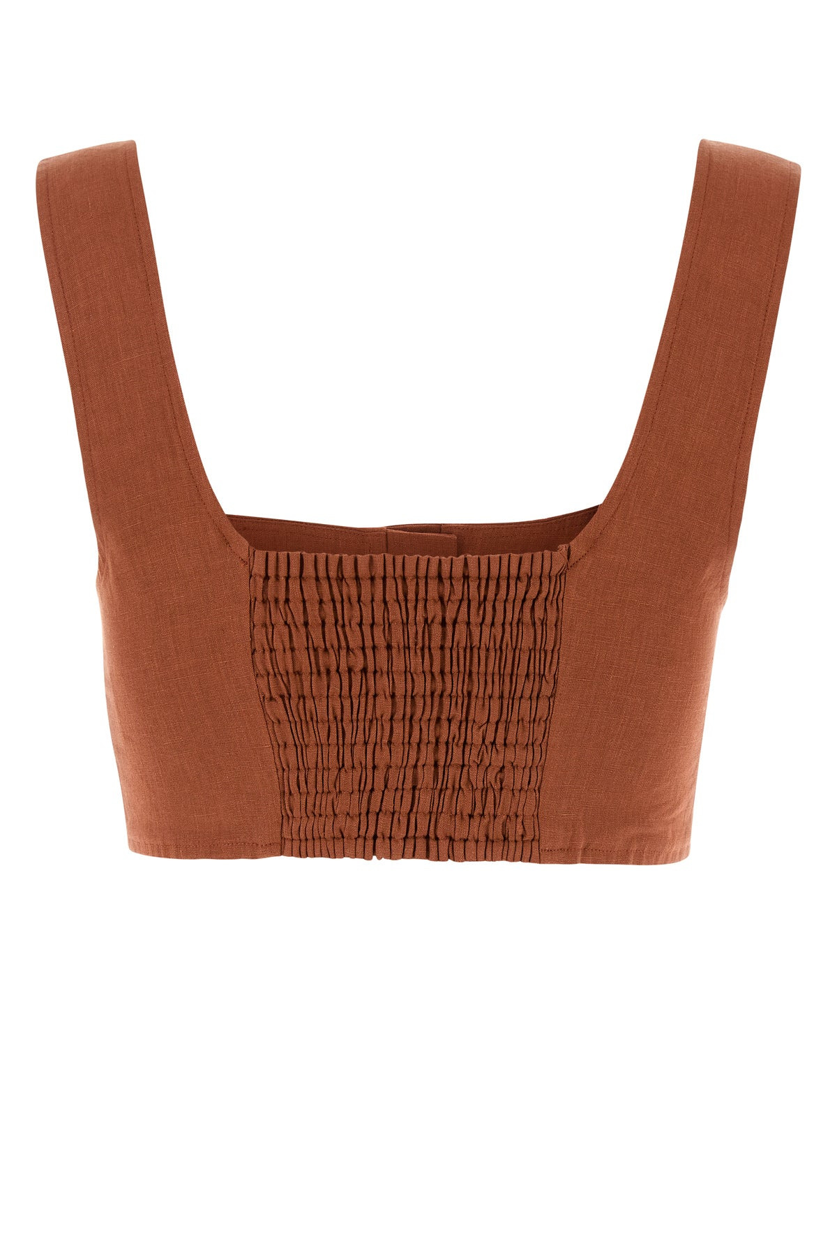 Brick linen Jirja crop-top - 2
