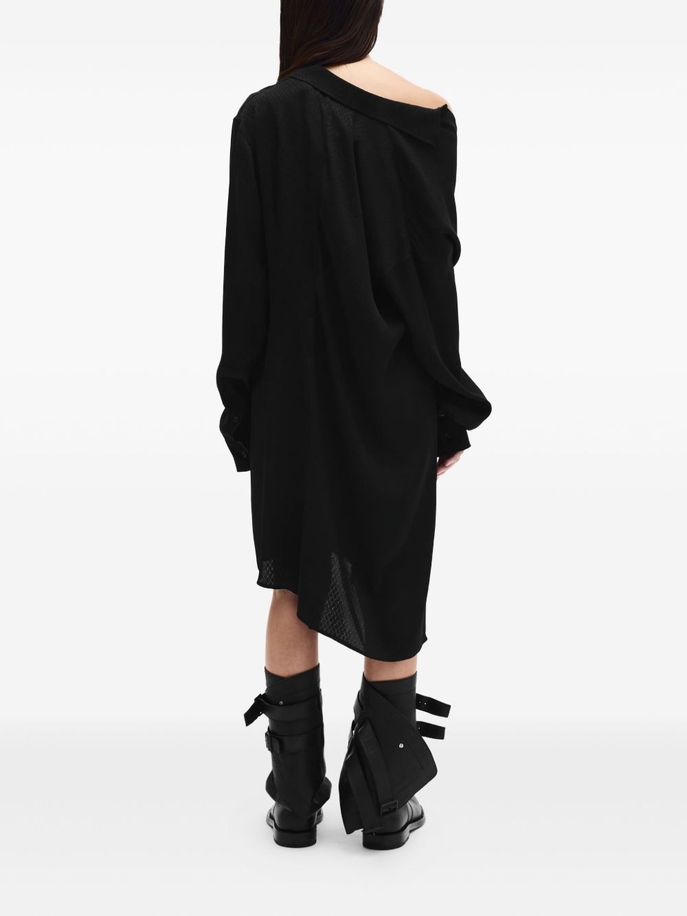 Halina drop-shoulder shirt dress - 4