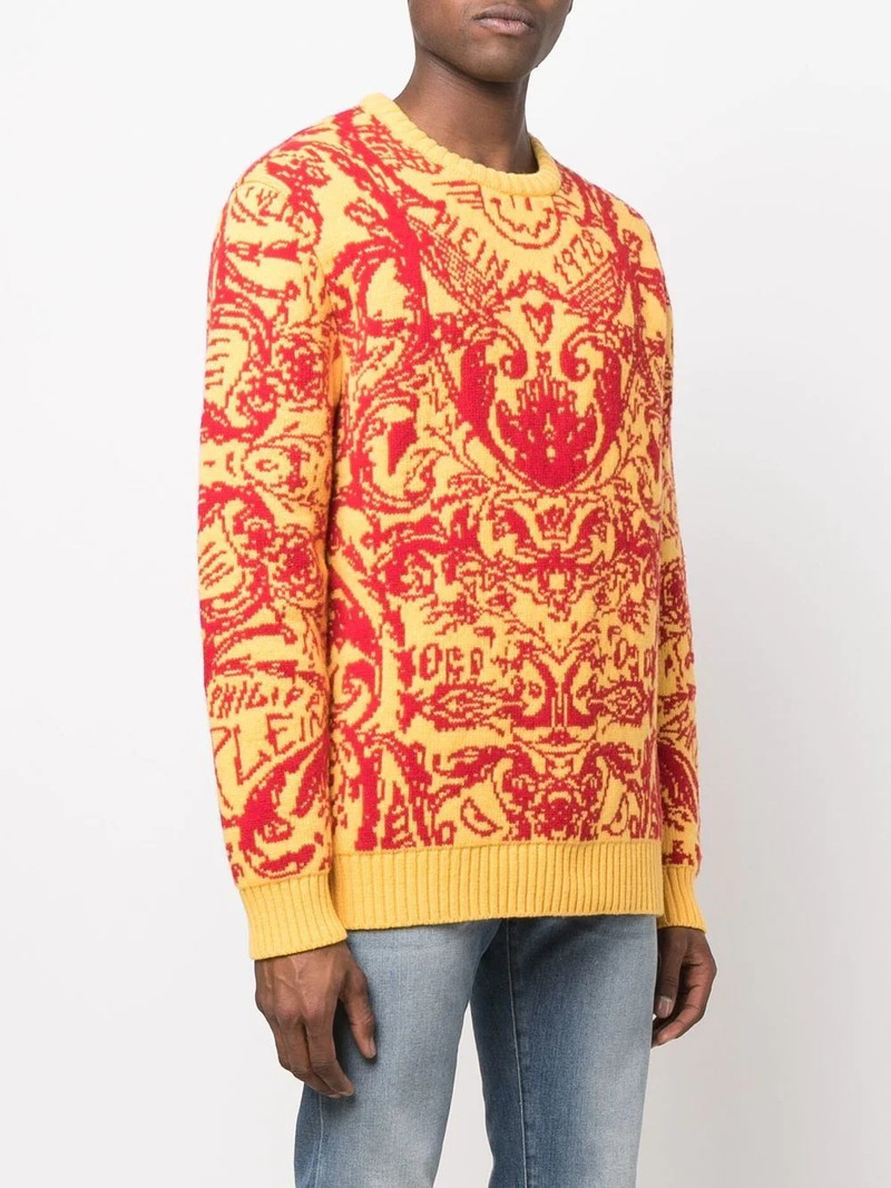 intarsia-knit 디자인 점퍼 3